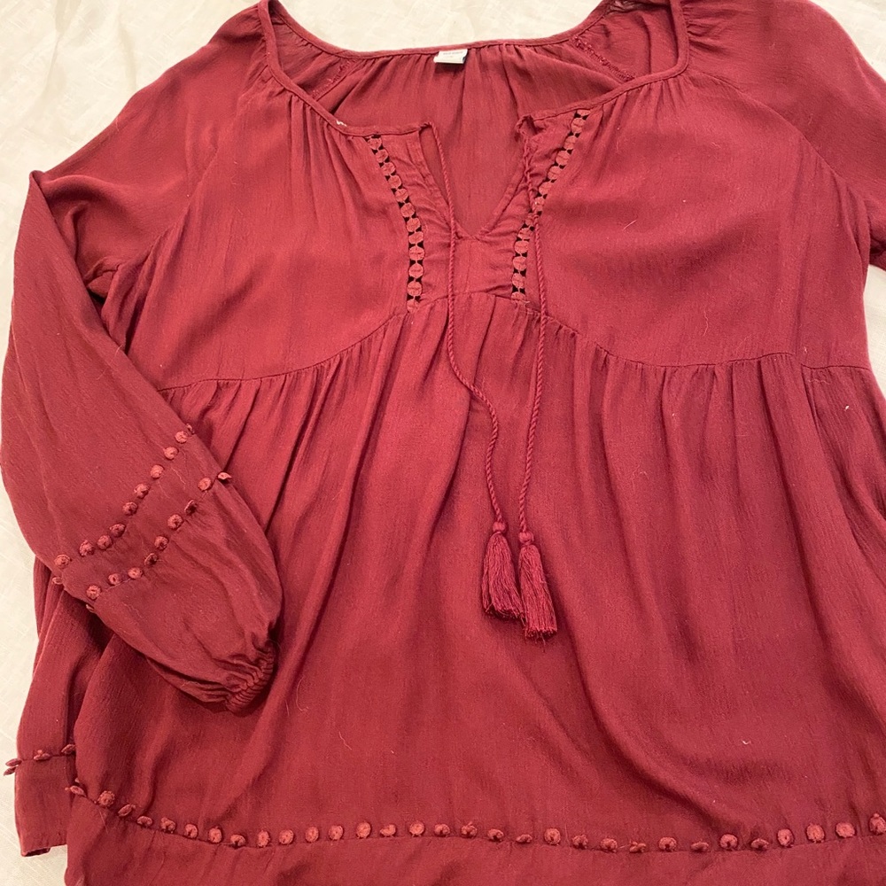 Old Navy Burgundy Top